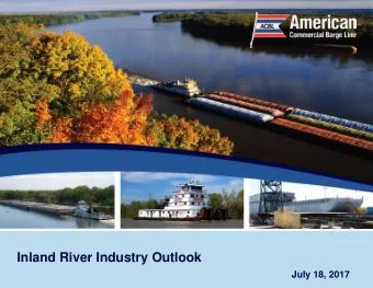 Inland River Industry Outlook  July 18, 2017  Divider Page with Option to Switch out Photo  Dry