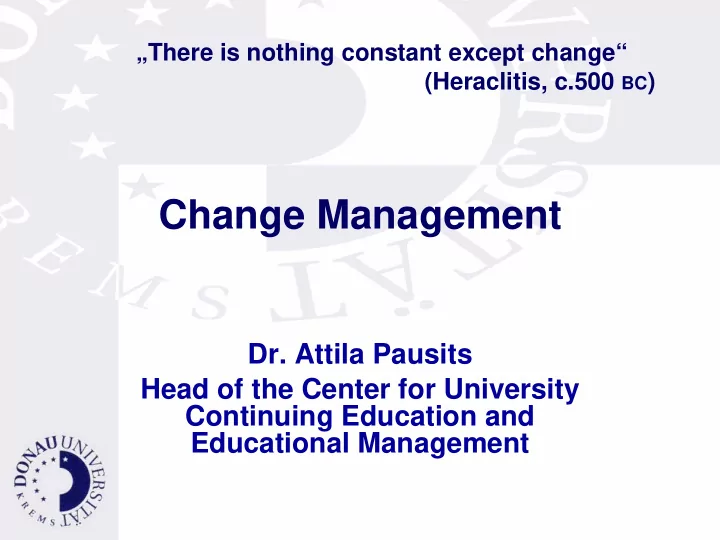 change management