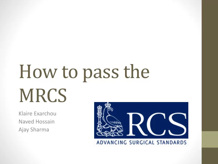 mrcs