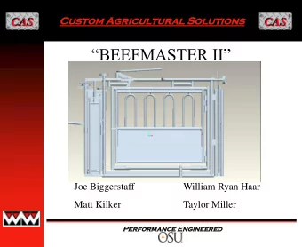BEEFMASTER II  Joe Biggerstaff  William Ryan Haar  Matt Kilker  Taylor Miller  Perfor  Per