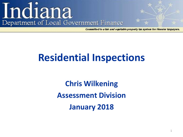 residential inspections