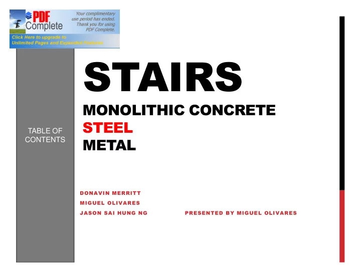 stairs