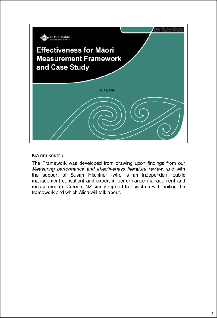 management consultant and expert in performance