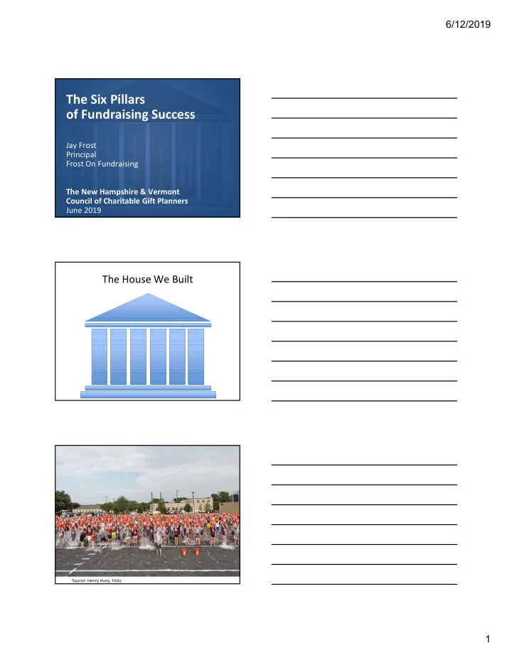 the six pillars of fundraising success