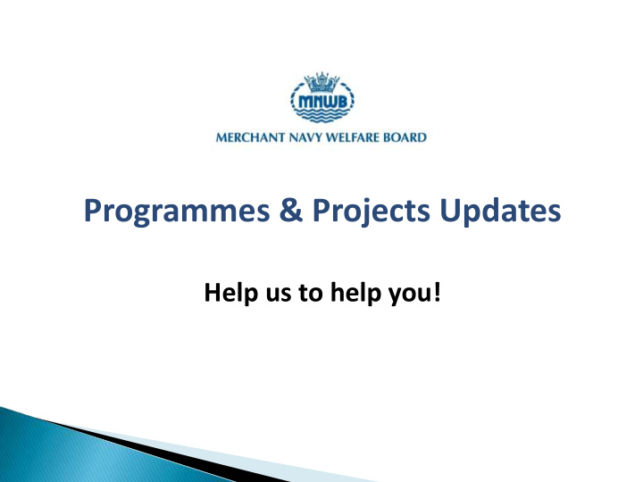 programmes projects updates
