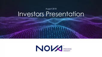 Investors Presentation  Cautionary Statement Regarding  Forward Looking  Statements  2  KEY