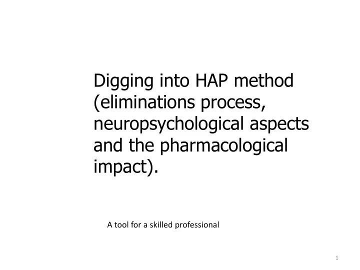 neuropsychological aspects