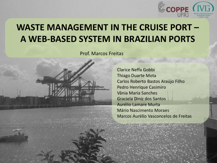 waste management in the cruise port a web based system in