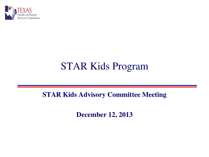 star kids program