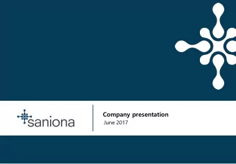 Company presentation  June 2017  1 |  Clinical stage company focusing on drugs for diseases of  the