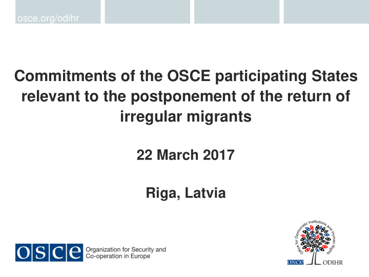 commitments of the osce participating states