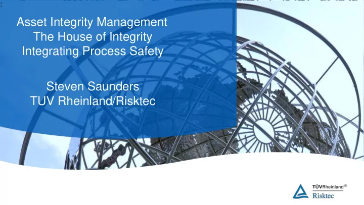 asset integrity management