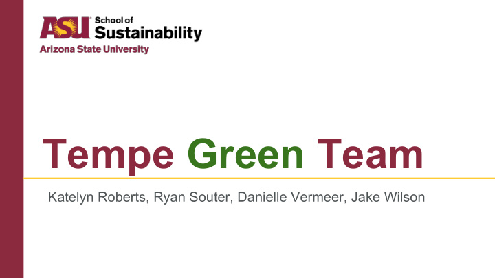 tempe green team