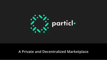 A Private and Decentralized Marketplace  Kewde  Anonymous upon till now..    Bachelors degree