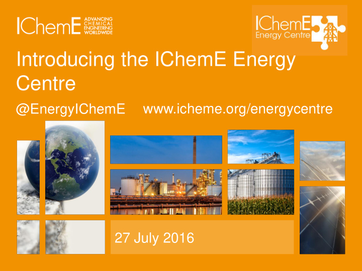 introducing the icheme energy centre