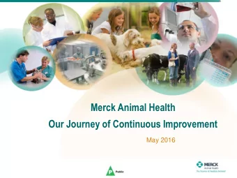 Note   This corporate presentation can be used by all MSD Animal Health employees , and can be