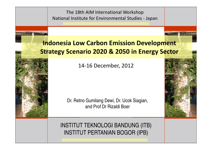 indonesia low carbon emission development strategy