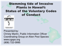 stemming tide of invasive