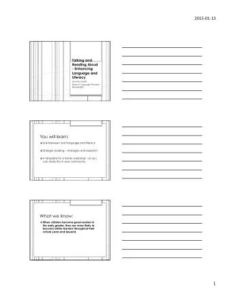 2015-01-13    Talking and  Reading Aloud  - Enhancing Language and Literacy  Deanne