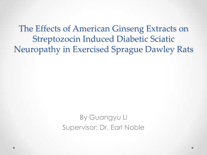 the effects of american ginseng extracts on
