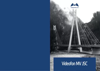 Videofon MV JSC  //Contents  2  //1 About Videofon MV  4  //2 Scope of business  6  //3 Integrated