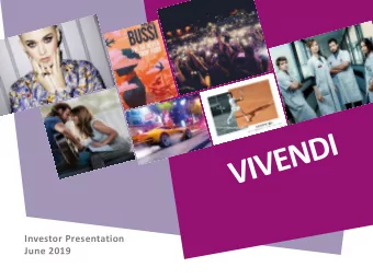 Investor Presentation  June 2019  Our key figures in 2018  A presence in  44,150  100+  employees