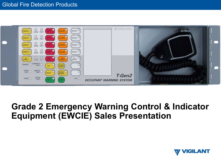 grade 2 emergency warning control indicator equipment