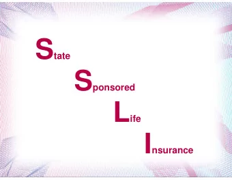 HISTORY  No insurance coverage 1947-1960's  SGLI not authorized for Guard Members  Vulcan