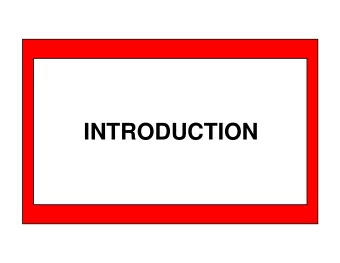 INTRODUCTION  Unit Objectives  After completing this unit, you should be able to:  Define the terms