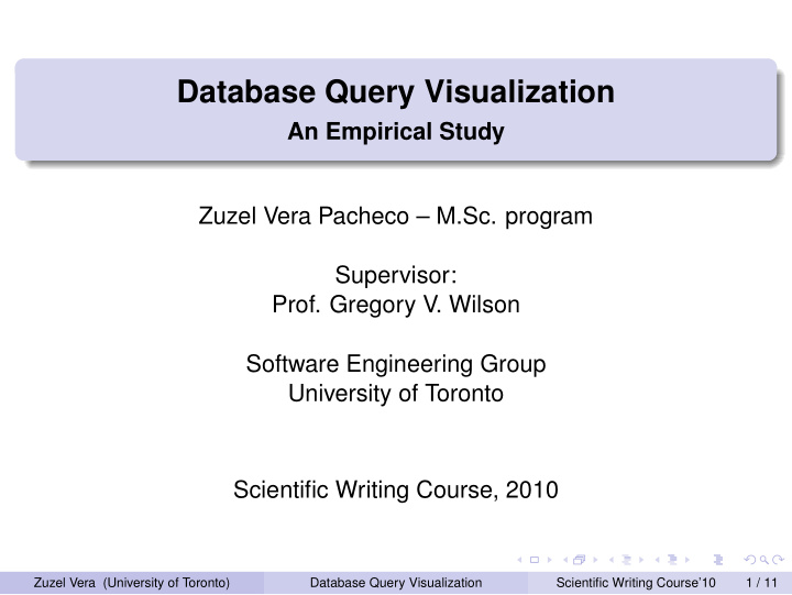 database query visualization