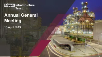 Meeting  16 April 2019  Outline  Key Highlights    Financial Performance    Looking Ahead