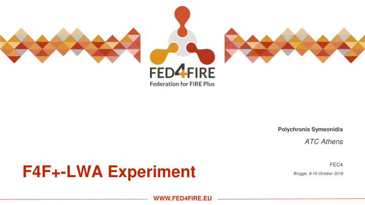 f4f lwa experiment