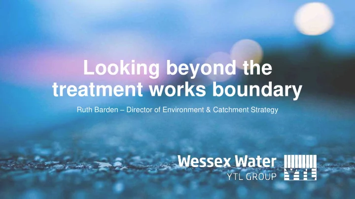 treatment works boundary