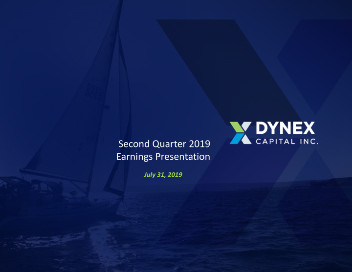 second quarter 2019 earnings presentation