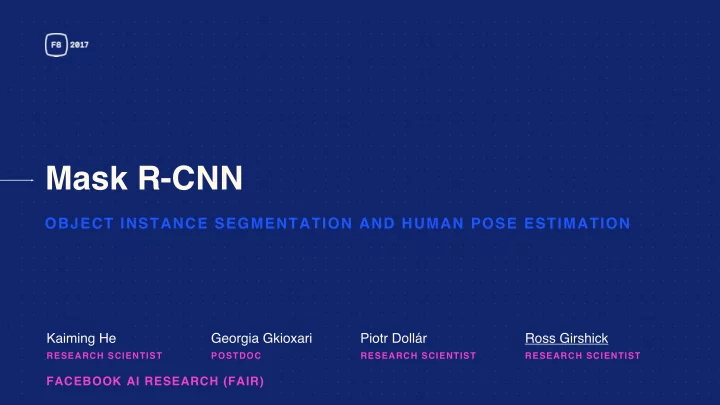 mask r cnn
