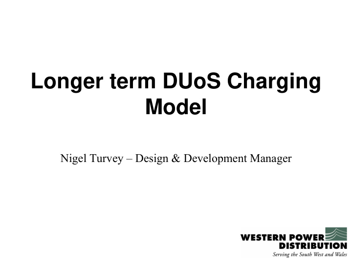 longer term duos charging model