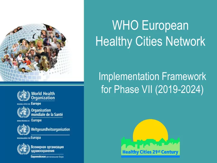 healthy cities network