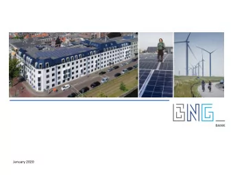 January 2020  January 2020  Disclaim er  THE SLIDES USED IN THIS PRESENTATION ARE STRICTLY