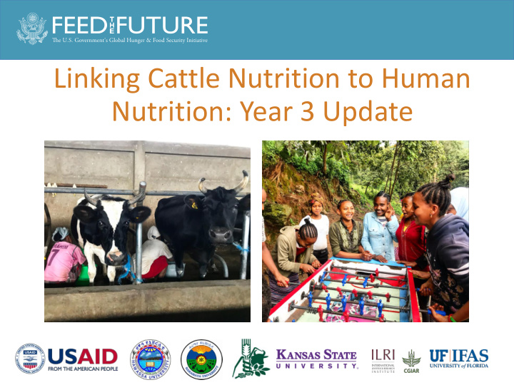 linking cattle nutrition to human