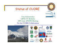 status of cuore