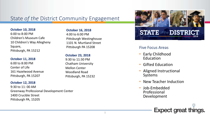 state of the district community engagement