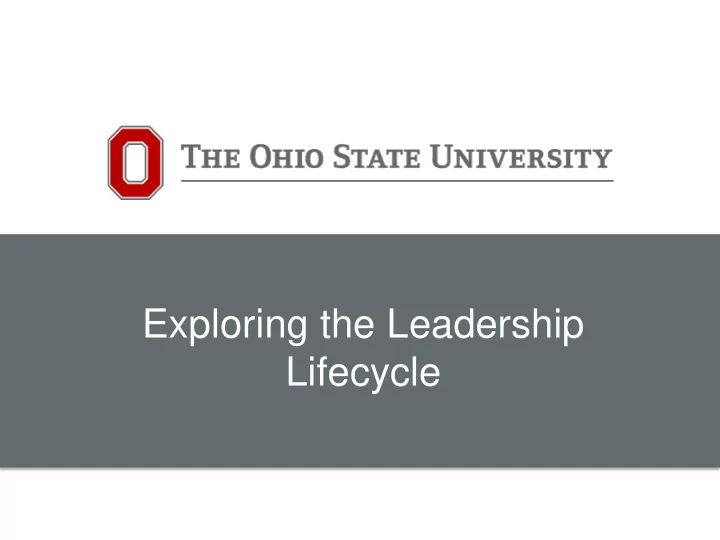 exploring the leadership