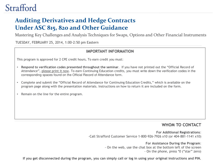 auditing derivatives and hedge contracts under asc 815