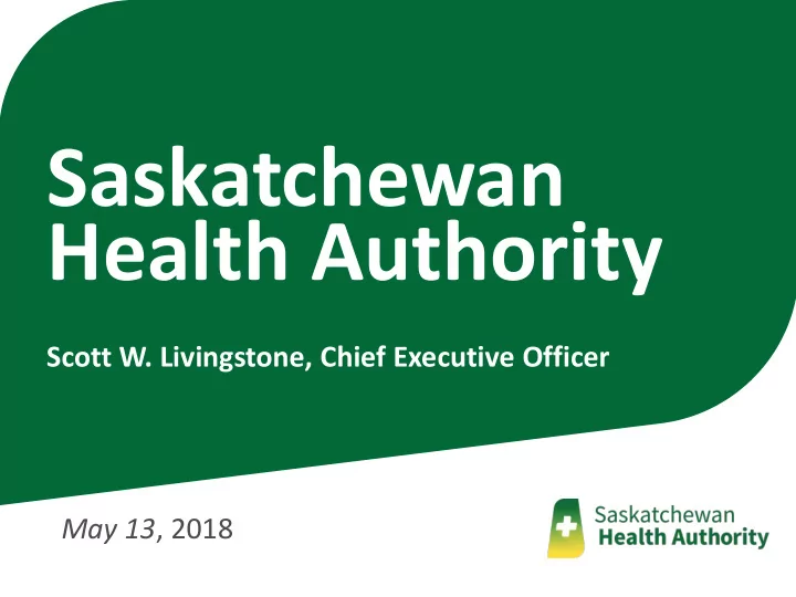 saskatchewan health authority