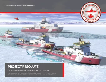 PROJECT RESOLUTE  Canadian Coast Guard Icebreaker Support Program  Government of Canada