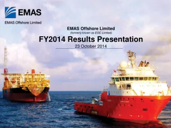 FY2014 Results Presentation  23 October 2014  Disclaimer This material includes forward-looking