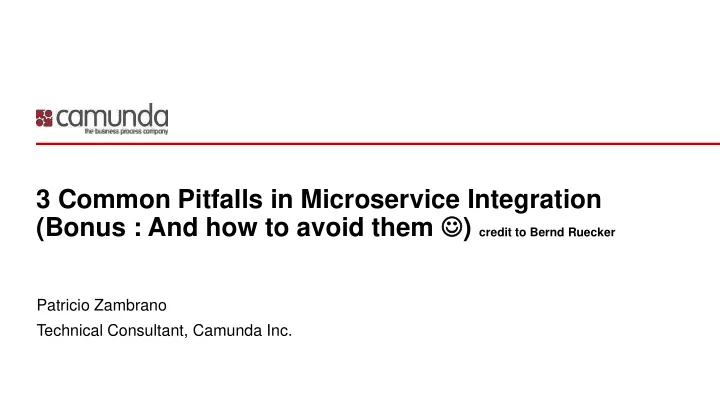 3 common pitfalls in microservice integration