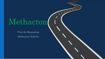 Methacton  Plan for Reopening  Methacton Schools  Considerations  Athletic and Activities Health