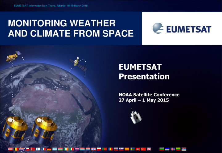 monitoring weather and climate from space