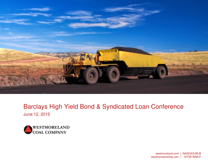 barclays high yield bond syndicated loan conference